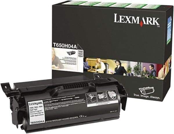 Lexmark - Black Toner Cartridge - Use with Lexmark T650dn, T650dtn, T650n, T652dn, T652dtn, T652n, T654dn, T654dtn, T654n, T656dne - Industrial Tool & Supply