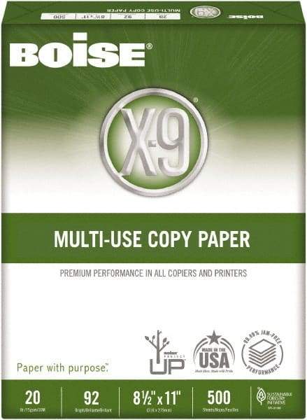 Boise - 8-1/2" x 11" White Copy Paper - Use with High-Speed Copiers, High-Speed Printers, Fax Machines, Multifunction Machines - Industrial Tool & Supply