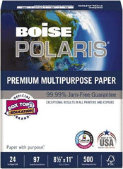 Boise - 8-1/2" x 11" White Copy Paper - Use with Laser Printers, Copiers, Inkjet Printers - Industrial Tool & Supply