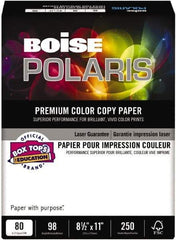 Boise - 8-1/2" x 11" White Copy Paper - Use with Copiers, Laser Printers - Industrial Tool & Supply