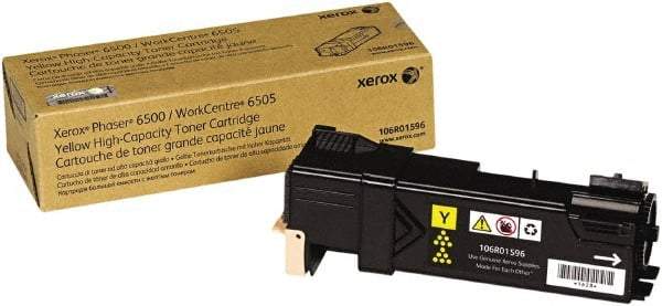Xerox - Yellow Toner Cartridge - Use with Xerox Phaser 6500, WorkCentre 6505 - Industrial Tool & Supply