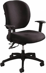 Safco - 38" High Task Chair - 26" Wide x 26" Deep, Foam Seat, Black - Industrial Tool & Supply