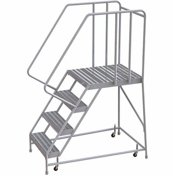 TRI-ARC - Rolling & Wall Mounted Ladders & Platforms Type: Rolling Warehouse Ladder Style: Rolling Safety Ladder - Industrial Tool & Supply