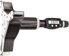 Starrett - 8" to 9", IP67, Carbide Face Electronic Inside Micrometer - 0.00005" Resolution, 0.0003" Accuracy, 4-5/8" Gage Depth - Industrial Tool & Supply