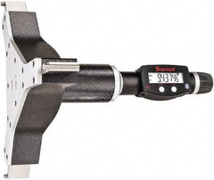 Starrett - 9" to 10", IP67, Carbide Face Electronic Inside Micrometer - 0.00005" Resolution, 0.0003" Accuracy, 4-5/8" Gage Depth - Industrial Tool & Supply