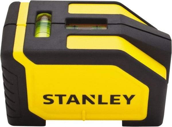 Stanley - 1 Beam 15' Max Range Alignment Laser - Red Beam, 1/8" at 10' Accuracy, 9" Long x 7-1/2" Wide x 2" High, Battery Included - Industrial Tool & Supply