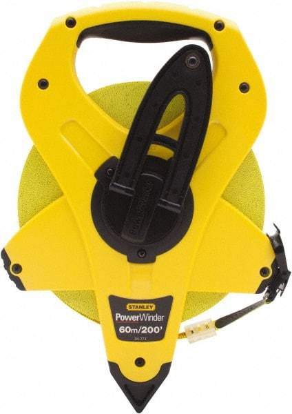 Stanley - 200' x 1/2" Tape Measure - 1/16" Graduation, Inch & Metric Graduation Style - Industrial Tool & Supply