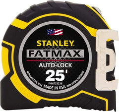 Stanley - 25' x 1-1/4" Tape Measure - 1/16" Graduation - Industrial Tool & Supply