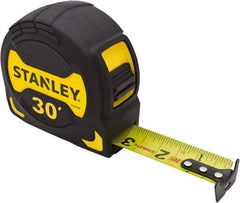 Stanley - 30' x 1-1/8" Tape Measure - 1/16" Graduation, Inch Graduation Style - Industrial Tool & Supply