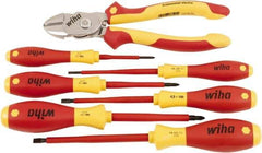 Wiha - 7 Piece Insulated Driver & Bicut Hand Tool Set - Comes in Clamshell - Industrial Tool & Supply