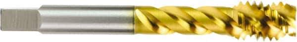 OSG - 7/8-9 UNC 4 Flute Semi-Bottoming Spiral Flute Tap - Powdered Metal, HR Finish, 5.51" OAL, Right Hand Flute, Right Hand Thread, H5, Series 335 - Industrial Tool & Supply