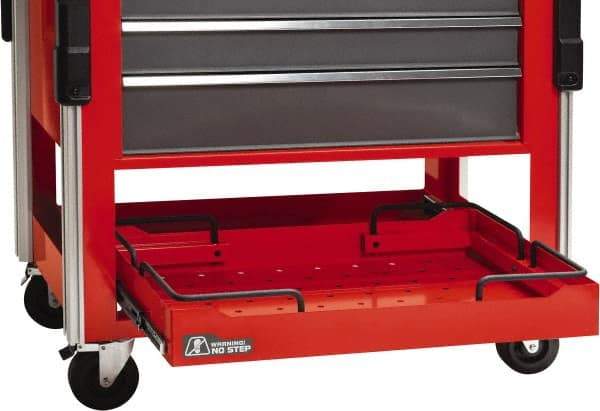 Proto - Tool Box Plastic Utility Cart Pull Out Tray - 31-1/4" Wide x 20" Deep x 3-1/4" High, Black, For JUC3743-3SG, JUC1834-SG-LK, JUC1834-5SG-SC - Industrial Tool & Supply
