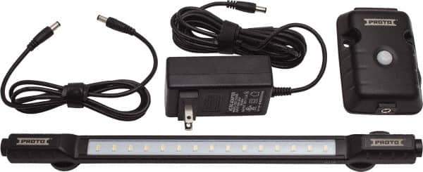Proto - Tool Box Plastic LED Hutch Light Kit - 8-3/4" Wide x 13-9/16" Deep x 2-3/8" High, Black, For Hutches - Industrial Tool & Supply