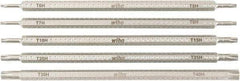 Wiha - 5 Piece, 1/4" Drive Screwdriver Tamperproof Bit Set - T6 to T40 Torx - Industrial Tool & Supply