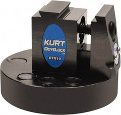 Kurt - 1" Jaw Width, 2" High x 2.69" Long x 2-11/16" Wide Dovetail Reversible Vise - For Use with 4 & 5 Axis Workholding Systems - Industrial Tool & Supply