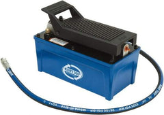 Kurt - 5,000 psi Hydraulic Pump & Jack - 127 Cu In Oil Capacity, Use with Double & Single Acting Cylinders, Advance, Hold & Retract - Industrial Tool & Supply