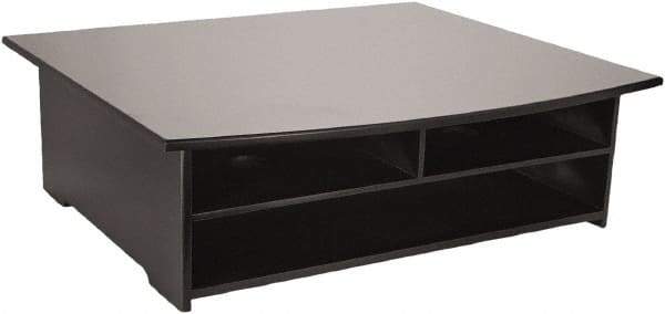 Rolodex - Black Desktop Printer Stand - Wood - Industrial Tool & Supply