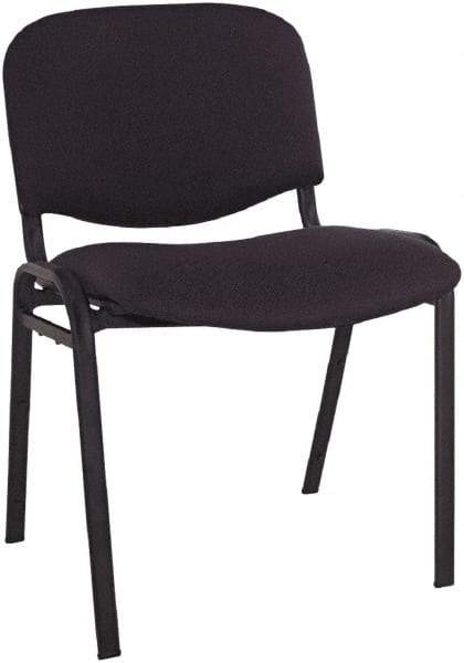 ALERA - Acrylic Black Stacking Chair - Black Frame, 19-3/4" Wide x 21" Deep x 30-3/8" High - Industrial Tool & Supply