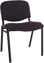 ALERA - Acrylic Black Stacking Chair - Black Frame, 19-3/4" Wide x 21" Deep x 30-3/8" High - Industrial Tool & Supply
