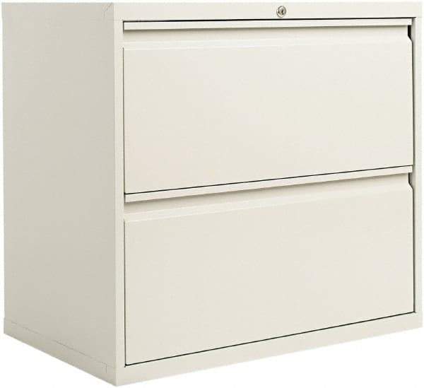 ALERA - 30" Wide x 28.38" High x 19-1/4" Deep, 2 Drawer Lateral File - Steel, Light Gray - Industrial Tool & Supply