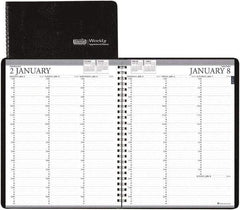 House of Doolittle - 26 Sheet, 8-1/2 x 11", Weekly Planner - Black - Industrial Tool & Supply