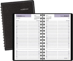 DayMinder - 312 Sheet, 11 x 17", Accounting Book - Black - Industrial Tool & Supply