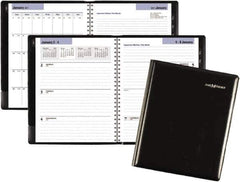 DayMinder - 26 Sheet, 6-7/8 x 8-3/4", Weekly/Monthly Planner - Black - Industrial Tool & Supply