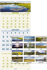 AT-A-GLANCE - 12 Sheet, 12 x 27", Wall Calendar - Industrial Tool & Supply