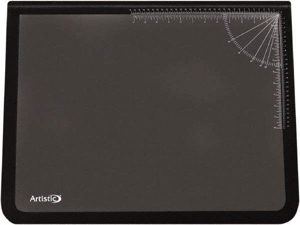 Artistic - 31" x 20" Black Desk Pad - Use with Desk - Industrial Tool & Supply