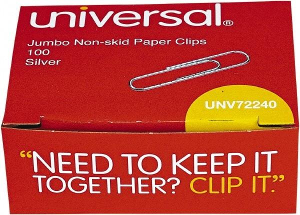 UNIVERSAL - 1-3/4" Wide Jumbo Binder Clip - Silver - Industrial Tool & Supply