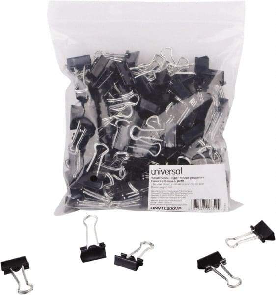 UNIVERSAL - 2" Wide Binder Clip - Black - Industrial Tool & Supply