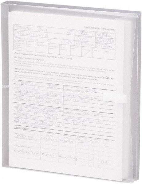 SMEAD - 5 Piece Clear Sheet Protectors-Envelopes - 11-5/8" High x 9-3/4" Wide - Industrial Tool & Supply