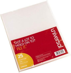 UNIVERSAL - 8-1/2 x 11", Letter Size, Clear, Project Folder - Industrial Tool & Supply