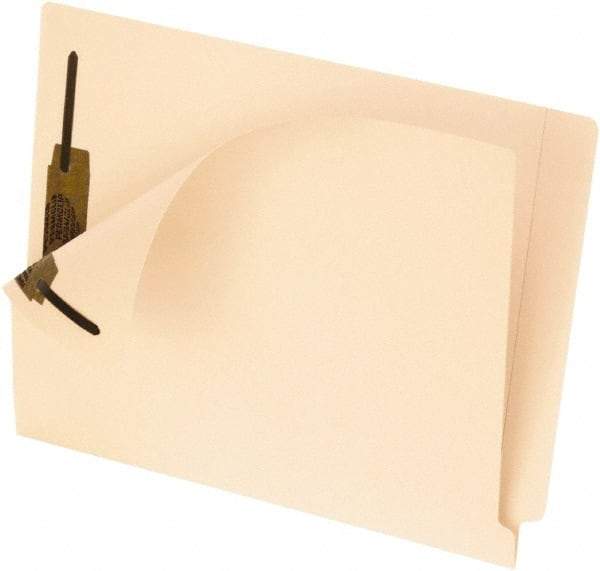 Pendaflex - 8-1/2 x 11", Letter Size, Manila, File Folders with End Tab - 11 Point Stock, Straight Tab Cut Location - Industrial Tool & Supply