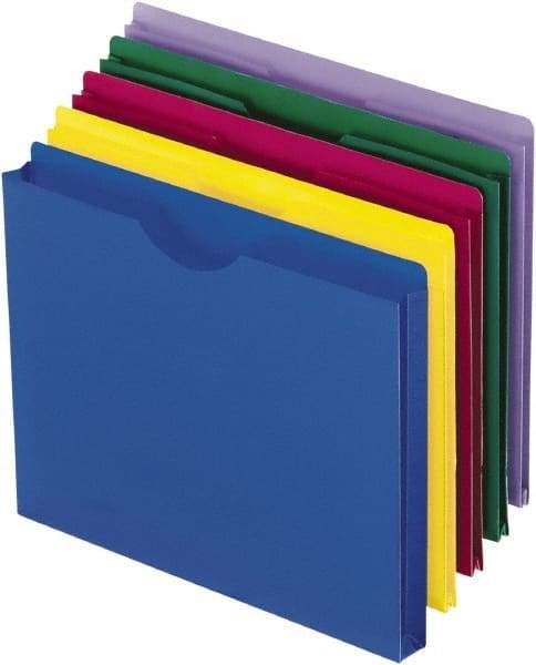 Pendaflex - 8-1/2 x 11", Letter Size, Assorted Colors, Expansion Folders - Industrial Tool & Supply