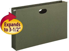 SMEAD - 9-1/2 x 14-1/2", Legal, Standard Green, Hanging File Folder - 11 Point Stock - Industrial Tool & Supply