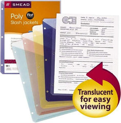 SMEAD - 8-1/2 x 11", Letter Size, Assorted Colors, Classification Folders with End Tab Fastener - Industrial Tool & Supply