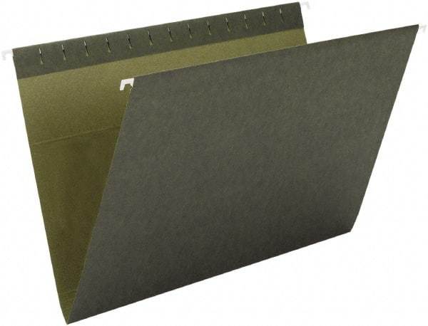 SMEAD - 8-1/2 x 11", Letter Size, Standard Green, Hanging File Folder - 11 Point Stock - Industrial Tool & Supply