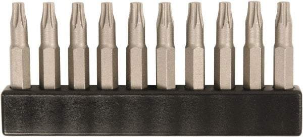 Wiha - 4mm Drive T20 Torx Screwdriver Bit - 28mm OAL - Industrial Tool & Supply