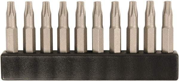 Wiha - 4mm Drive T15 Torx Screwdriver Bit - 28mm OAL - Industrial Tool & Supply