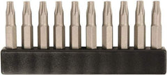 Wiha - 4mm Drive T15 Torx Screwdriver Bit - 28mm OAL - Industrial Tool & Supply