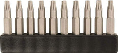 Wiha - 4mm Drive T10 Torx Screwdriver Bit - 28mm OAL - Industrial Tool & Supply