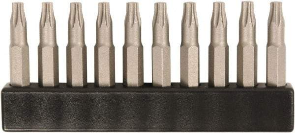 Wiha - Micro Bit (4mm) Drive T9 Torx Screwdriver Bit - 28mm OAL - Industrial Tool & Supply