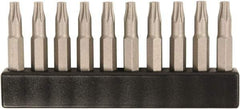 Wiha - Micro Bit (4mm) Drive T9 Torx Screwdriver Bit - 28mm OAL - Industrial Tool & Supply