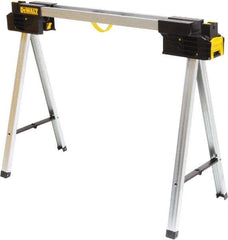 DeWALT - Ladder Folding Sawhorse - Black/Silver, Use with Lumber - Industrial Tool & Supply