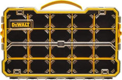 DeWALT - 11" Wide x 2-7/8" High x 17-3/8" Deep, Small Parts Compartment Box - Plastic Frame, 20 Compartments, 2-7/8" High Bin - Industrial Tool & Supply