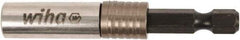 Wiha - 1/4" Insert, Hex Drive Bit Adapter - Quick Release, 1-1/2" OAL - Industrial Tool & Supply