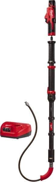 Milwaukee Tool - 12V Lithium-Ion Battery Battery Drain Cleaning Machine - For 2" to 4" Pipe, 6' Cable - Industrial Tool & Supply