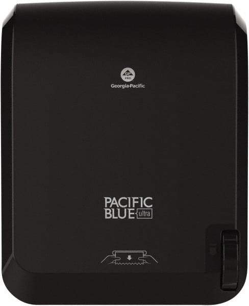 Georgia Pacific - Manual, Plastic Paper Towel Dispenser - 16" High x 12.9" Wide x 9" Deep, 1 Roll 8", Black - Industrial Tool & Supply