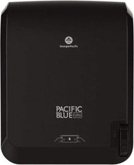 Georgia Pacific - Manual, Plastic Paper Towel Dispenser - 16" High x 12.9" Wide x 9" Deep, 1 Roll 8", Black - Industrial Tool & Supply